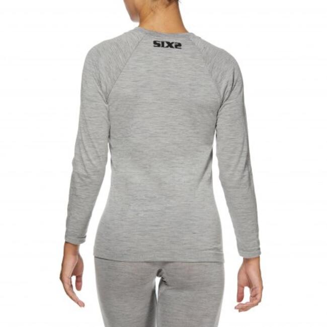 Six2 Maglia Termica Moto Wool Grey Unisex